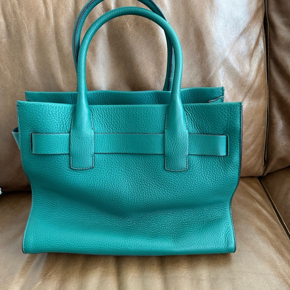Tory Burch Gemini Link Leather Tote in Melachite - Picture 15 of 16